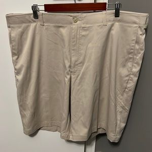 PGA Tour Men’s Golf Shorts. Tan. Waist 40 and 10” inseam.